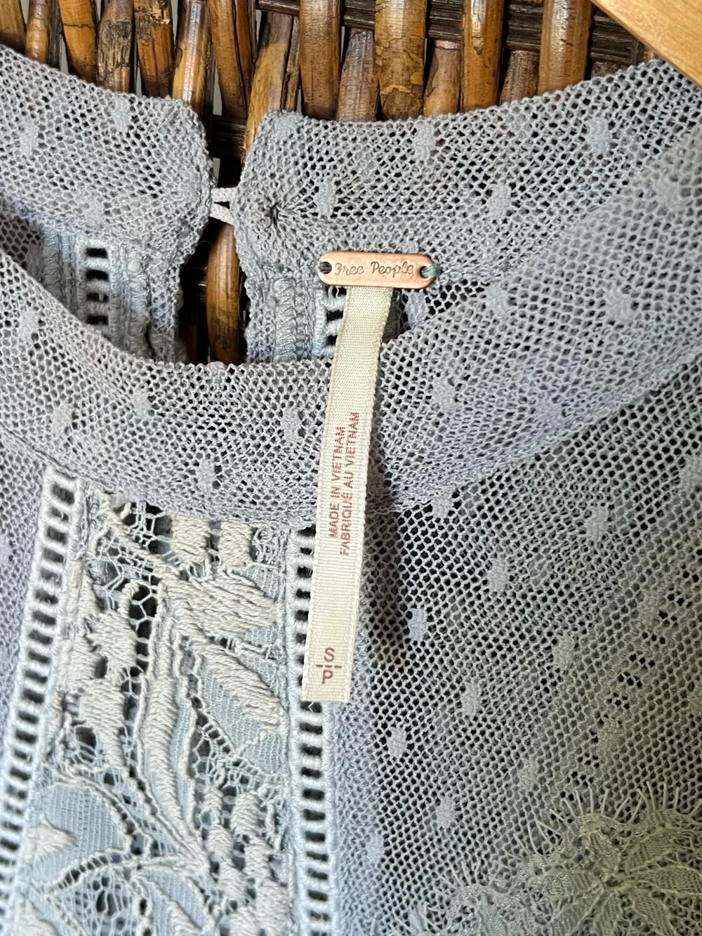 S Free People Lace Tank Top
